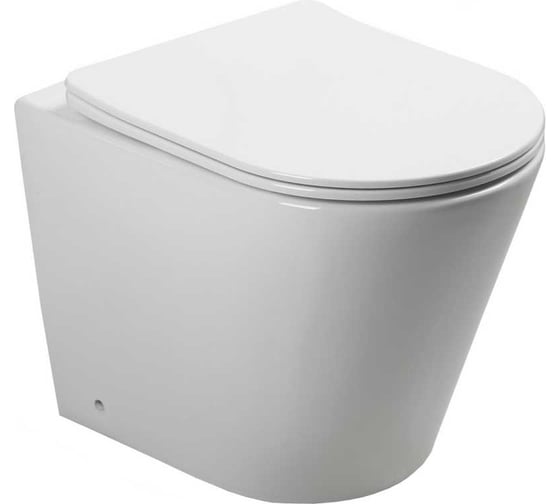 Изображение товара Приставной безободковый унитаз Santi Line сиденье микролифт SL-5020