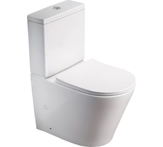 Изображение товара Напольный безободковый унитаз Santi Line сиденье микролифт SL-5014