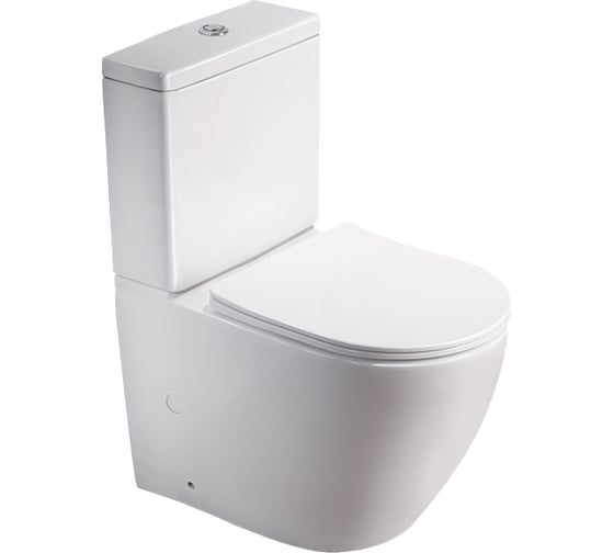 Изображение товара Напольный безободковый унитаз Santi Line сиденье микролифт SL-5016