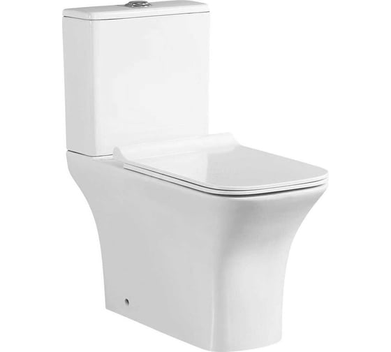 Изображение товара Напольный безободковый унитаз Santi Line сиденье микролифт SL-5023