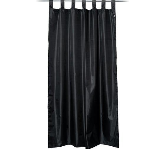 Изображение товара Уличная штора Tplus на петлях с липучками 2300x1430 мм оксфорд 240, чёрный  T021778