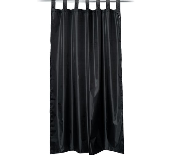 Изображение товара Уличная штора Tplus на петлях с липучками 3000x1430 мм оксфорд 600, чёрный  T021934