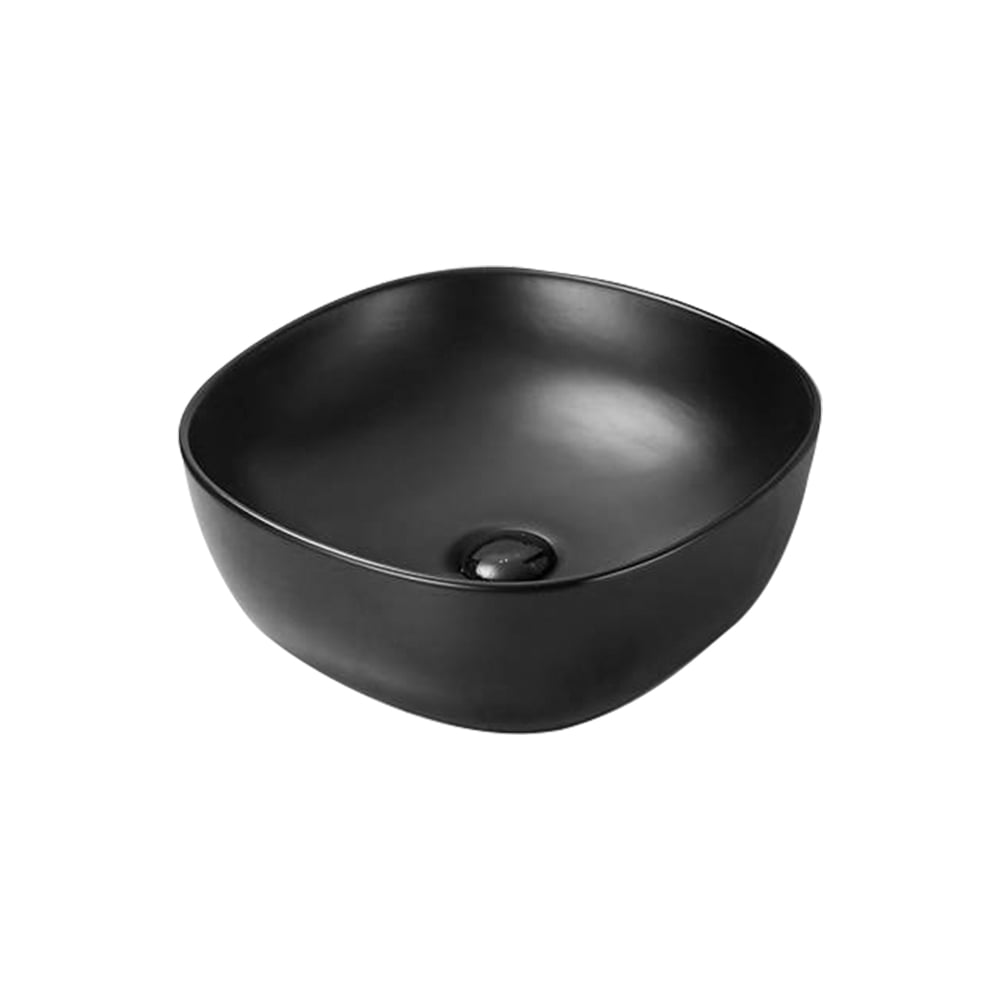 Изображение товара Керамическая накладная раковина Santi Line матовая черная SL-1106MB