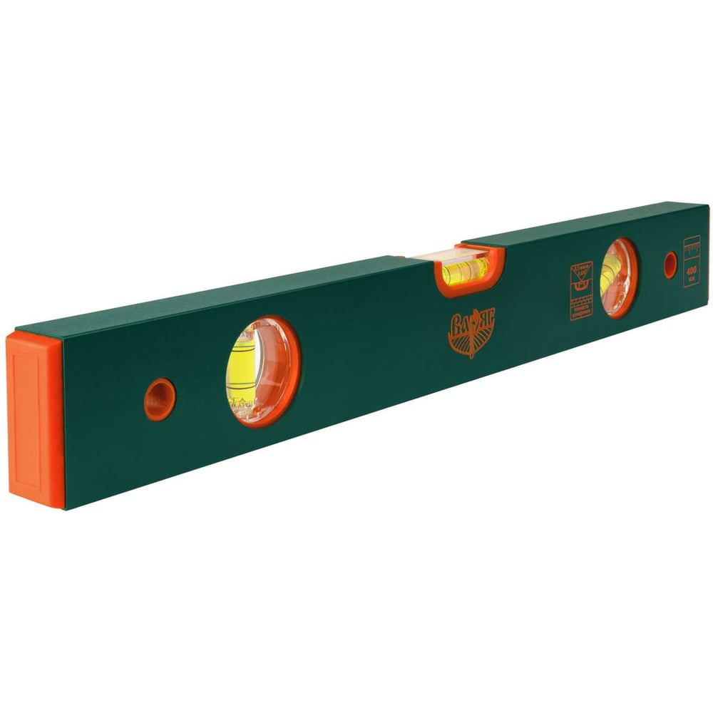 Изображение товара Уровень Варяг КТ 50-1 400 мм с 3 глазками профессиональный