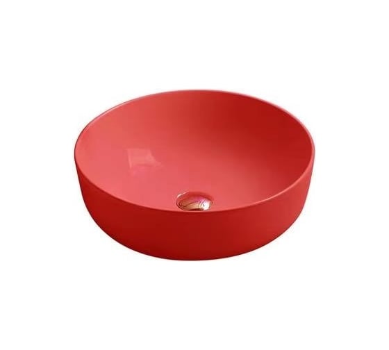 Изображение товара Керамическая накладная раковина Santi Line красная матовая SL-1054MR