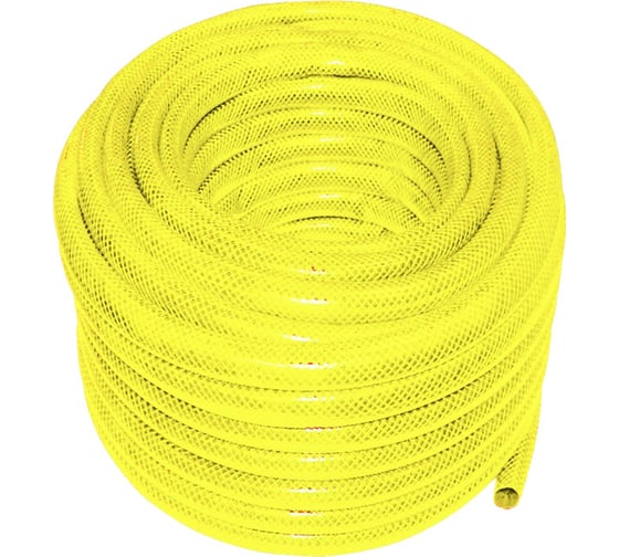 Изображение товара Поливочный шланг (армированный, трехслойный, желтый) 3/4 дюйма х 25м ФАРИНА 93316 тов-142573