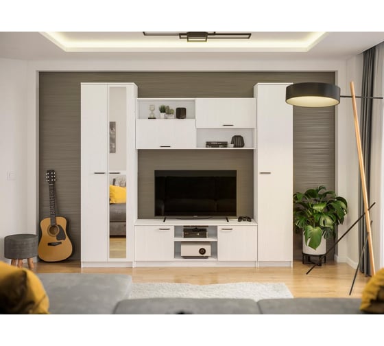 Изображение товара Гостиная Woodville Бертелена белое дерево/белое дерево 507393