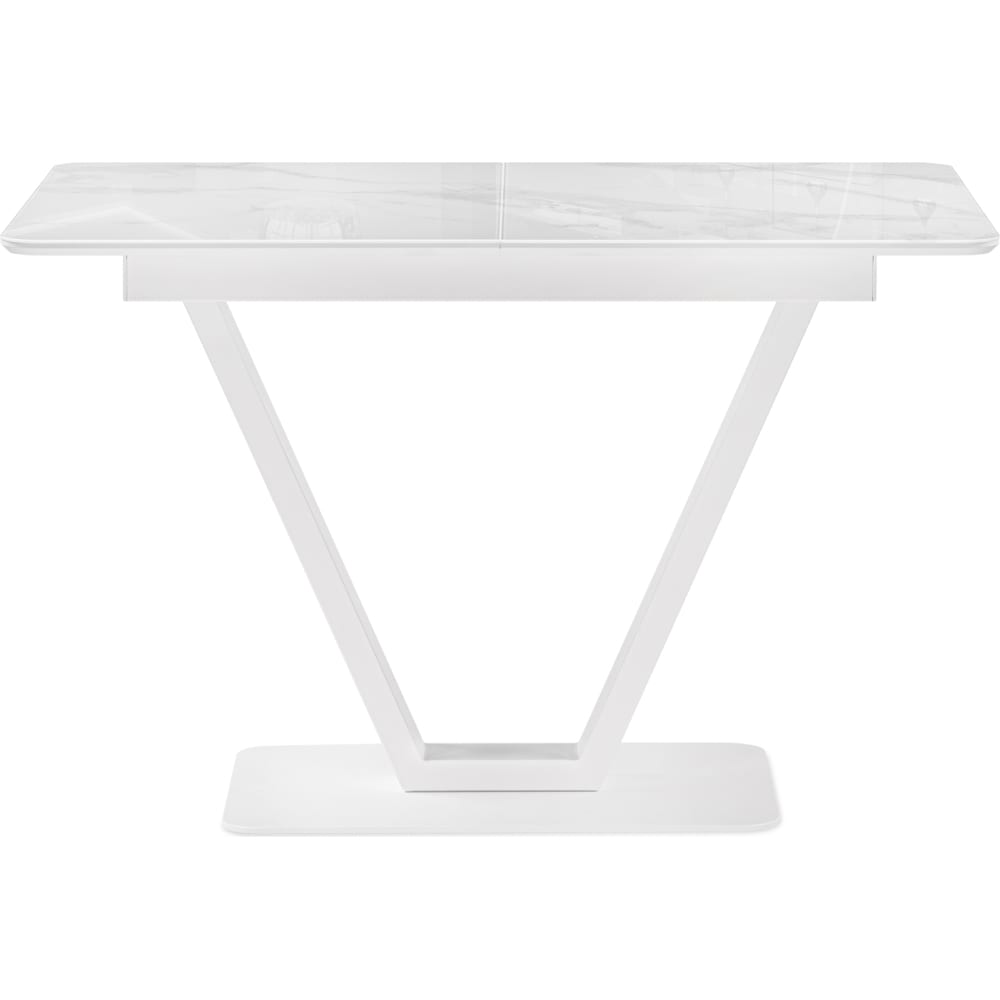Стеклянный стол Woodville, цвет белый мрамор 532391 Бугун - фото 1