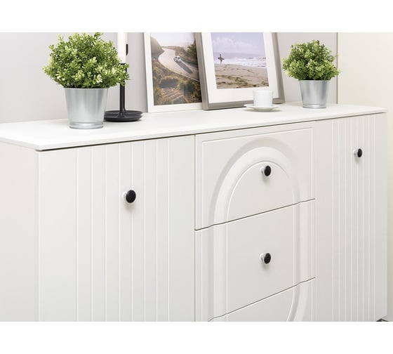 Изображение товара Комод Моби Вестра 13.309 белый pe шагрень/белая шагрень 457175