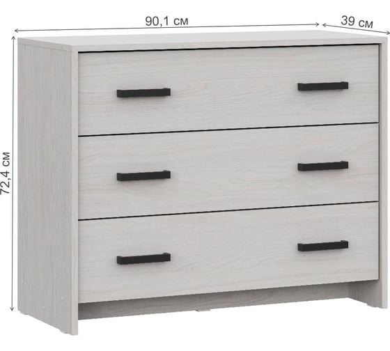 Изображение товара Комод Woodville Taika ясень анкор светлый 539297