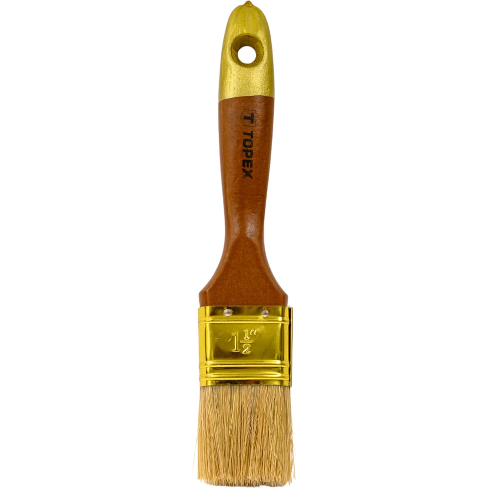 Изображение товара Плоская кисть 1.5 дюйма TOPEX Профи для масляных красок