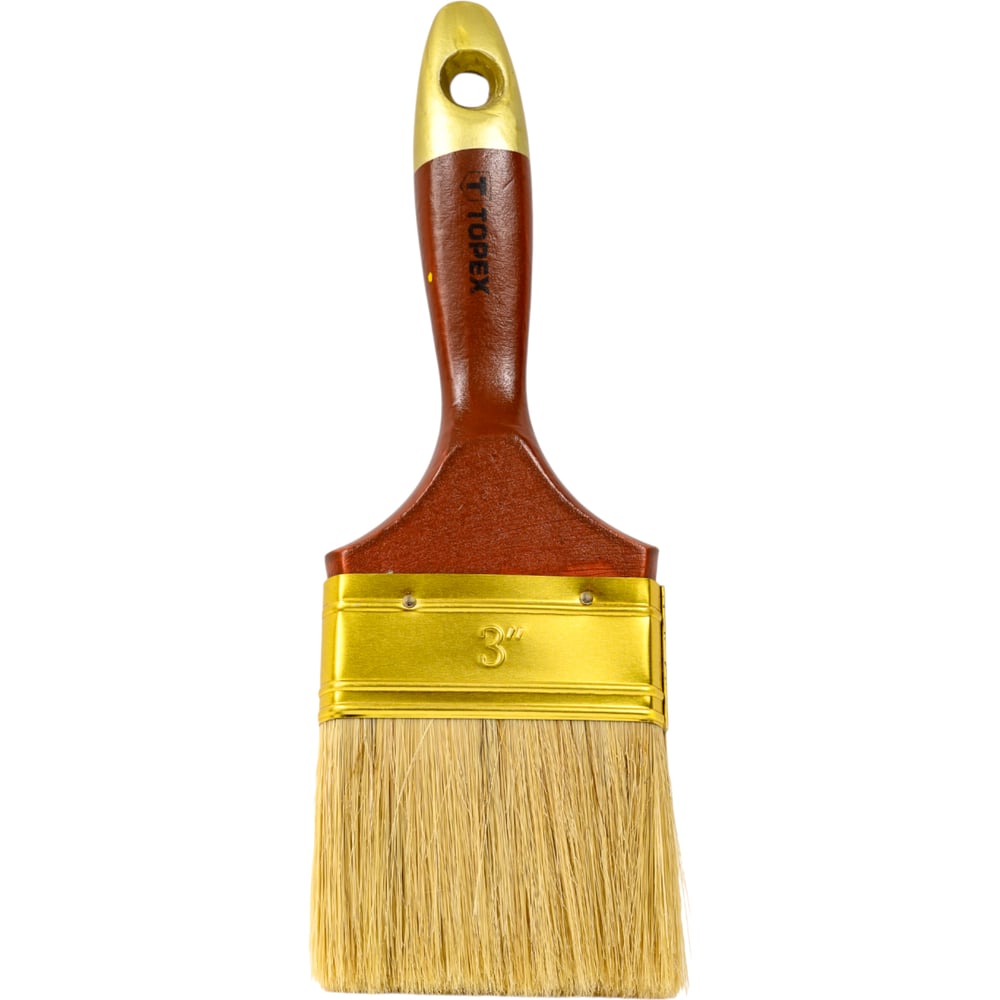 Изображение товара Плоская кисть 3 дюйма для масляных красок TOPEX Профи