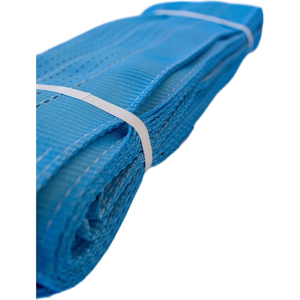 Изображение товара Текстильный строп 8 тонн, длина 8 м, полиэстер, синий, по ГОСТ