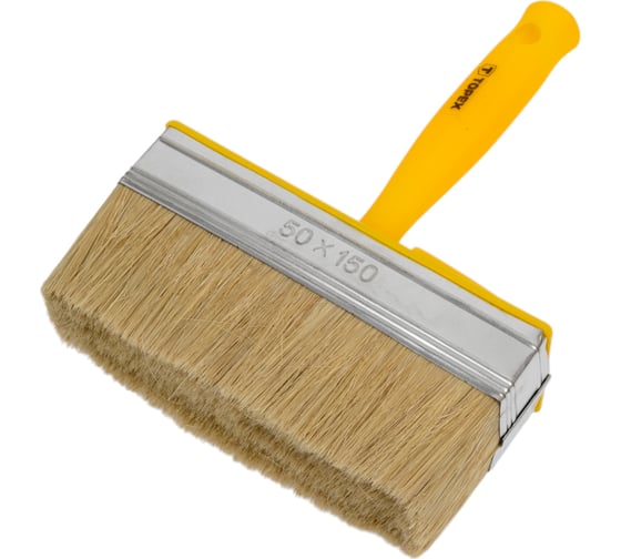 Изображение товара Кисть ракля 150 x 50 мм (пластиковая ручка, натуральная щетина) TOPEX Стандарт 20B969