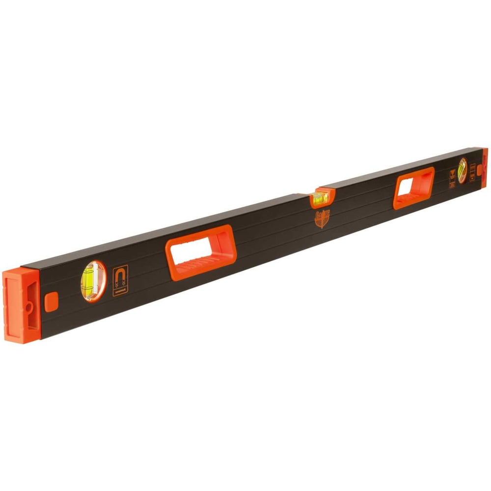 Изображение товара Магнитный усиленный фрезерованный уровень ВАРЯГ КТ 60-2, 1000 мм, 3 глазка