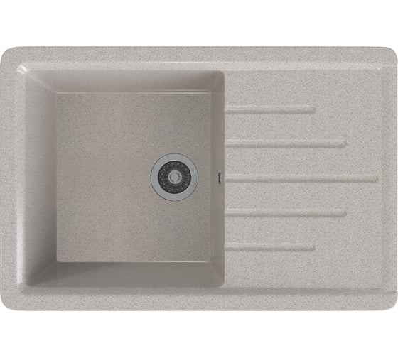 Изображение товара Мойка MIXLINE ML-GMS07 стандарт с крылом, светло-серый 310, 750x495x190 мм 551112