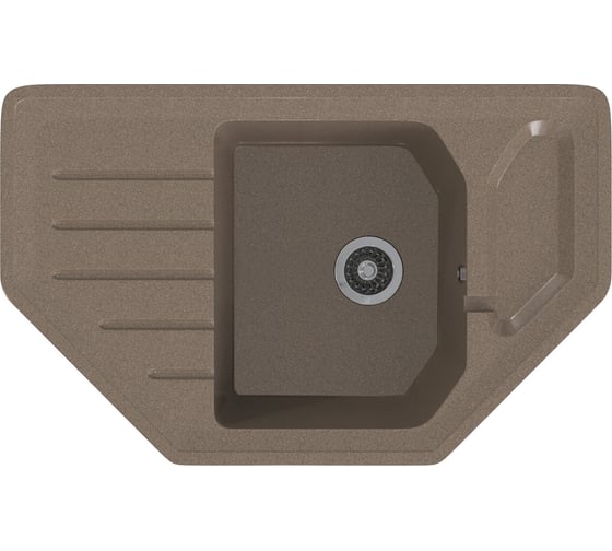 Изображение товара Мойка MIXLINE ML-GMS17 стандарт угловая с крылом, терракот 307, 780x485x190 мм 551157