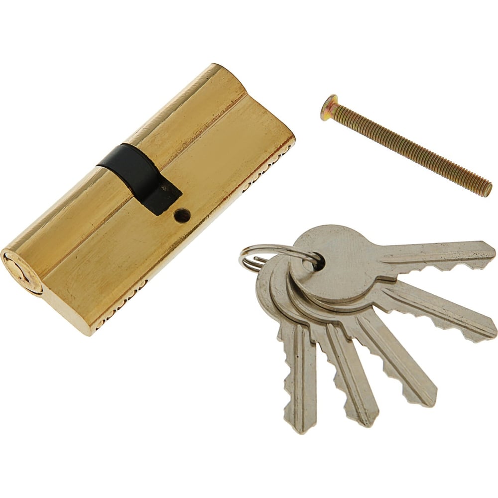 Изображение товара Цилиндровый механизм ТУНДРА 80 мм английский ключ двухсторонний надежный защитный