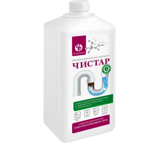 Изображение товара Средство для прочистки канализационных труб Чистар 1л БЧ7900