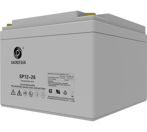 Изображение товара Аккумуляторная батарея SACRED SUN АКБ 26-10