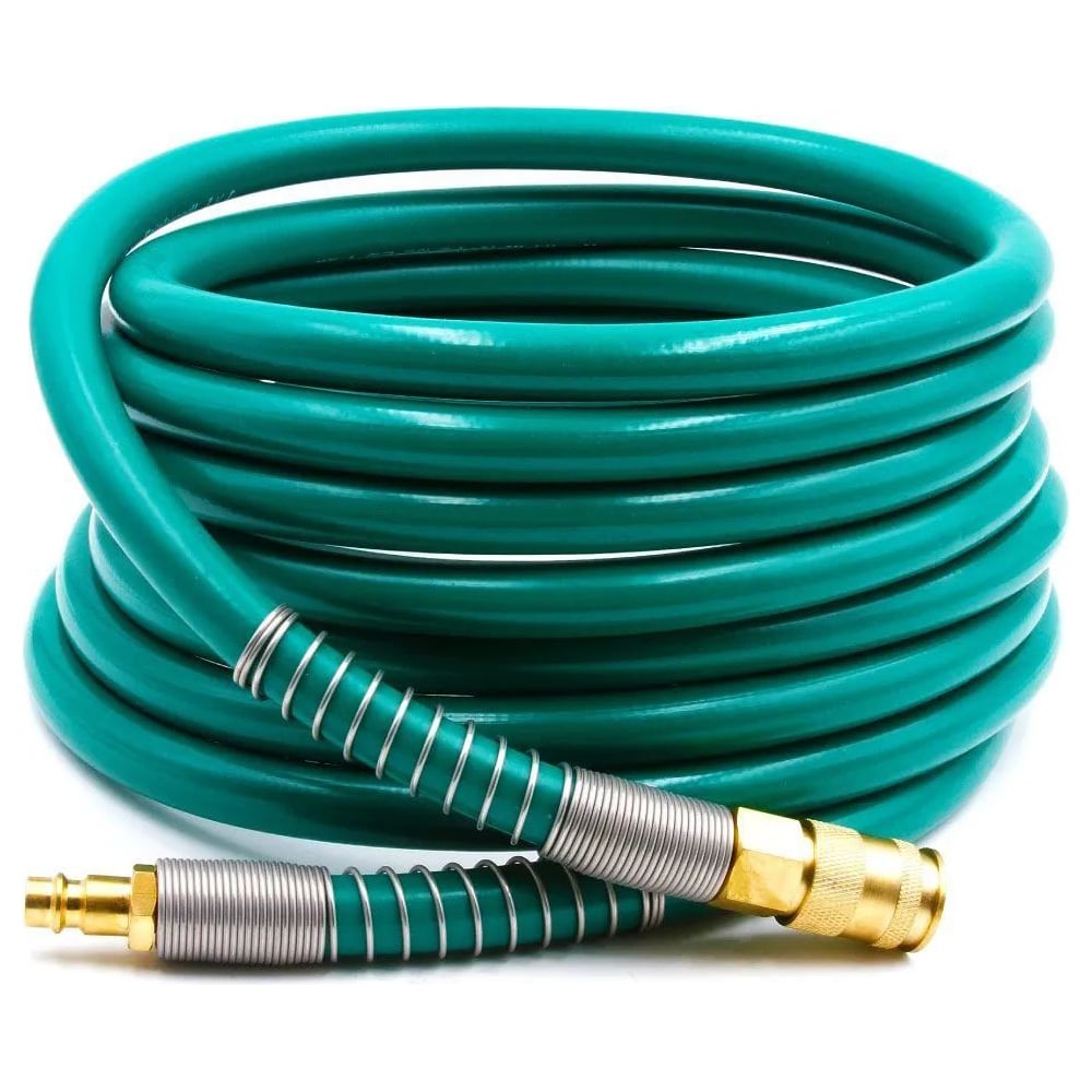 Изображение товара Пневматический армированный шланг 5 м, 10х16 мм Rapid латунь зеленый