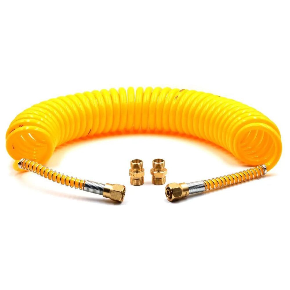 Изображение товара Пневматический полиуретановый спиральный шланг 7 м 6.5х10 мм резьба М16x1.5 Латунь