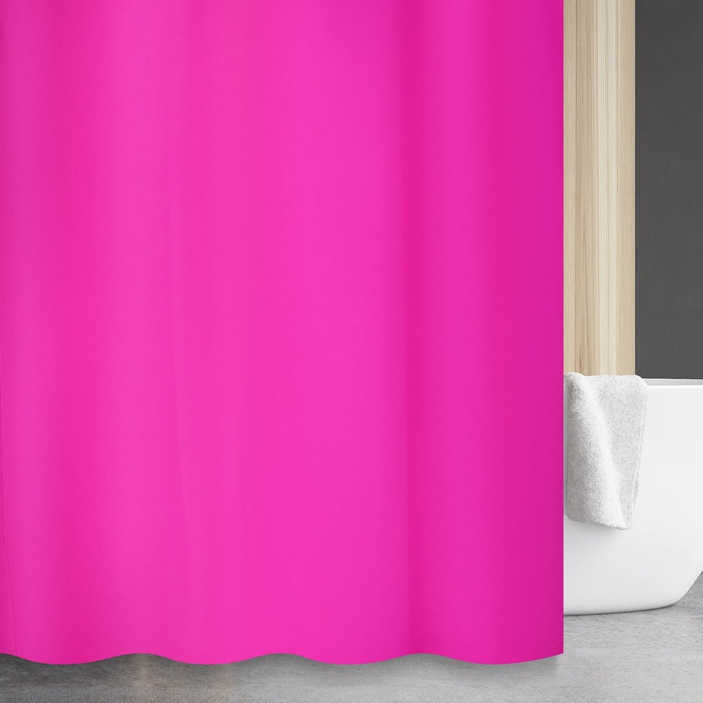 Изображение товара Штора для ванной комнаты Savol S-1818S3 водоотталкивающая одноцветная розовая 1800х1800 мм