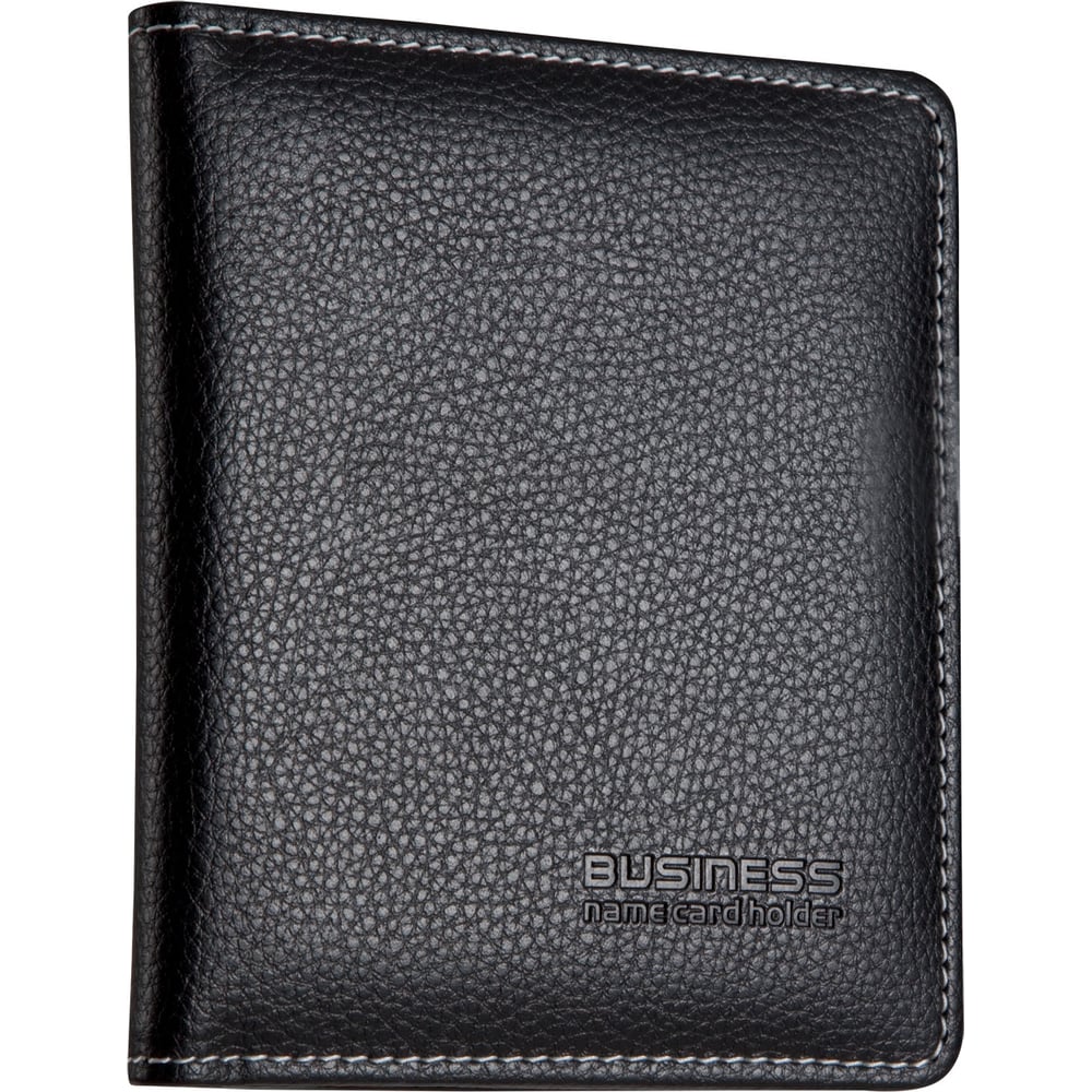 Изображение товара Визитница COMIX на 72 визитки из эко-кожи черного цвета