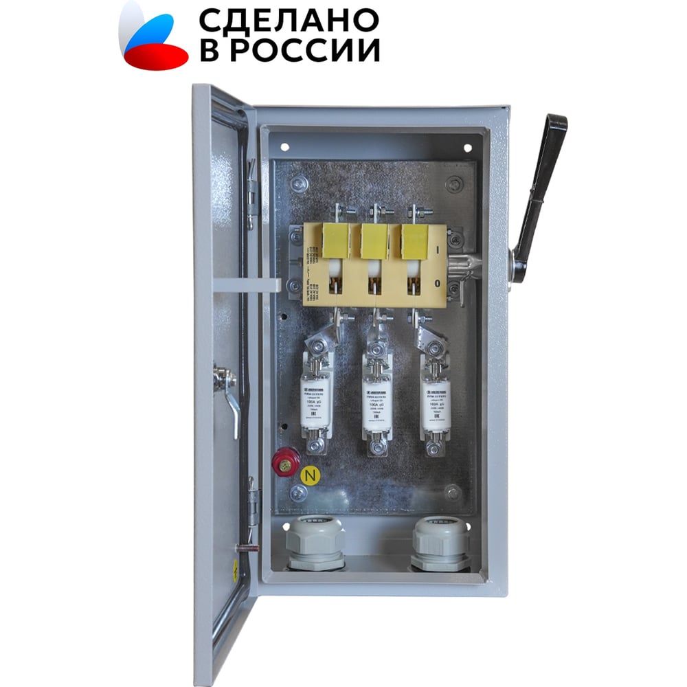 Изображение товара ЯРП-100-54 УХЛ2, с ППН-33 100А, держатели медь, IP54, ящик силовой Электротехник ET519423 Изображение товара ЯРП-100-54 УХЛ2, с ППН-33 100А, держатели медь, IP54, ящик силовой Электротехник ET519423