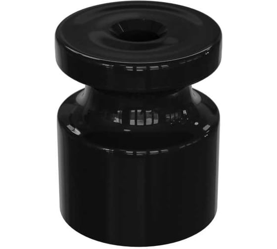 Изображение товара Универсальный пластиковый изолятор iTOK Ретро 20x24 мм для наружного монтажа витого провода, черный (упаковка 20 шт) i-KPP-IZ-P-RETRO-20-BL