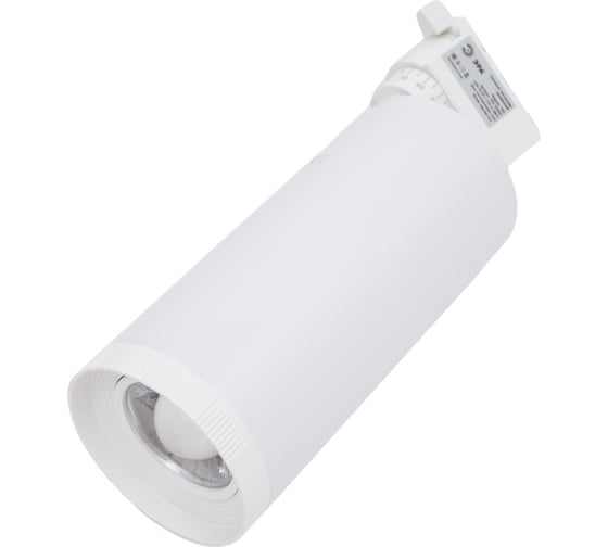 Изображение товара Светодиодный однофазный трековый светильник ЭРА TR59 3030 WH 30Вт, 3000К, белый Б0054445