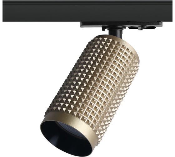 Изображение товара Однофазный трековый светильник ЭРА TR40GU10 MG под лампу MR16, матовое золото Б0054200