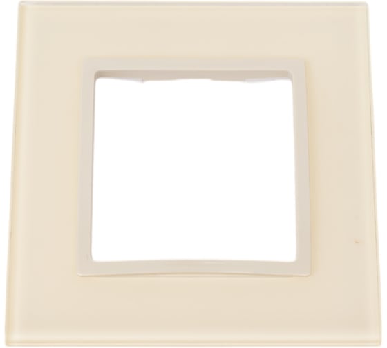 Изображение товара Рамка для розеток и выключателей ЭРА Elegance 14510102 на 1 пост, стекло, Elegance, слоновая кость Б0059167