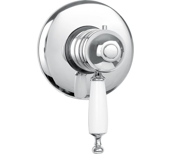 Изображение товара Смеситель Migliore OXFORD скрытого монтажа, термостат, ручка белая, хром 19141