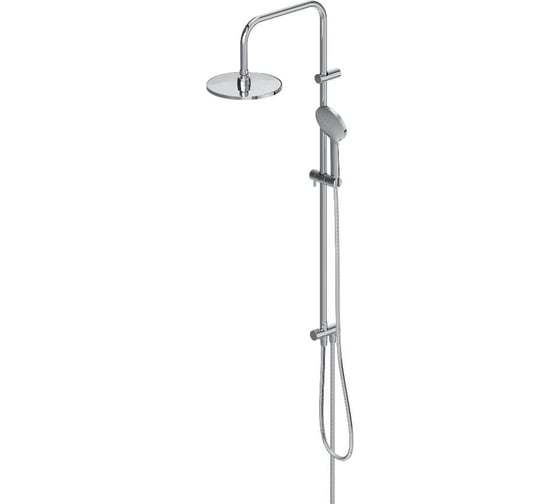 Изображение товара Душевая система Damixa Jupiter верхний душ 225 мм, ручной душ 1 функция 120 мм, штанга 1010 мм, хром 977000000