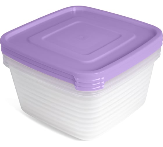 Изображение товара Контейнер Martika для продуктов СВЧ Унико квадратный 1,4л набор 3шт. С217