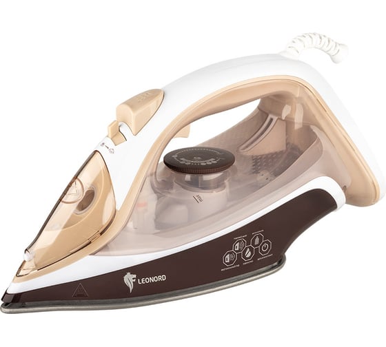 Изображение товара Утюг Leonord le-1804 бежевый 3100 Вт, пар, спрей, паровой удар, самоочистка, керамическая подошва 270088