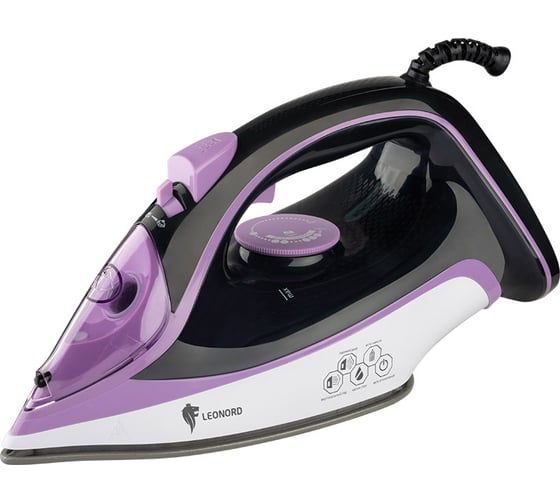 Изображение товара Утюг Leonord le-1804 фиолетовый 3100 Вт, пар, спрей, паровой удар, самоочистка, керамическая подошва 270089