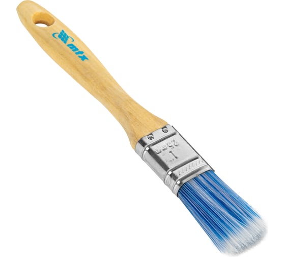 Изображение товара Кисть MTX плоская "Евро" 1", искусственная щетина, деревянная ручка 83069