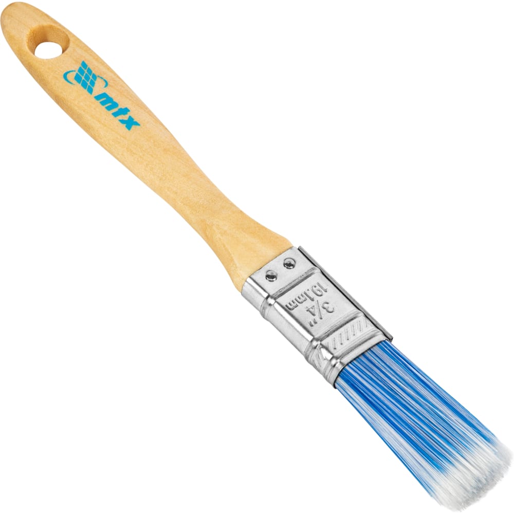 Плоская кисть MTX кисть плоская лакра лазурит 0101220 75 мм искусственная щетина деревянная ручка