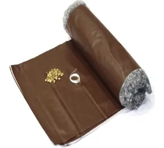 Изображение товара Комплект обивки и утеплителя для деревянной двери на ватине ЛЕТО цвет коричневый, комплект для обивки дверей 11