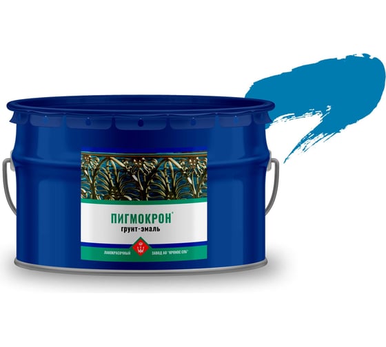 Изображение товара Грунт-эмаль Пигмокрон (голубой ral 5015, ведро - 10 кг) 4605578000894
