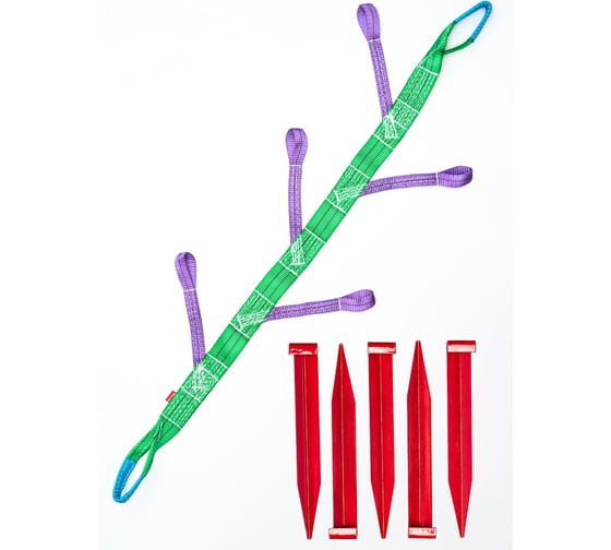 Изображение товара Якорь лебедочный 5 петлевой 1.5 м c кольями 35x350 Tplus T014344