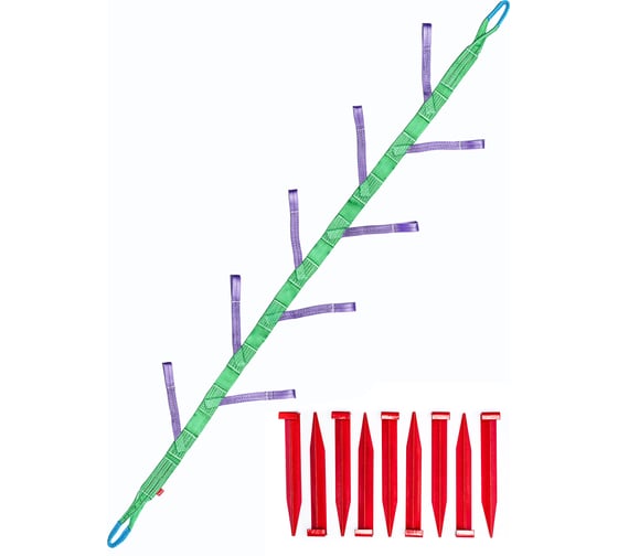 Изображение товара Якорь лебедочный 9 петлевой 2.5 м c кольями 35x350 Tplus T014392