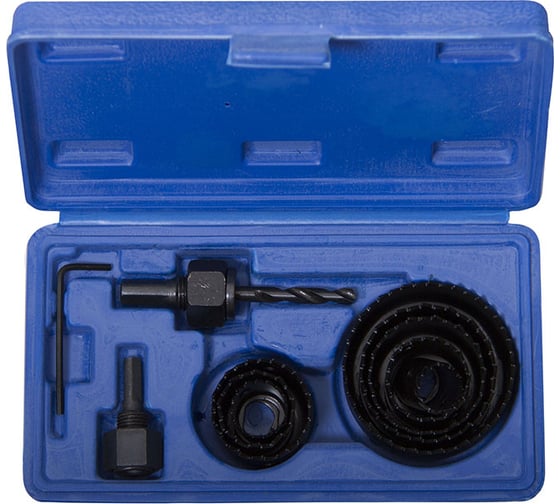 Изображение товара Набор кольцевых пил по дереву 19-64 мм, 8 коронок Toolberg Лк-00003885