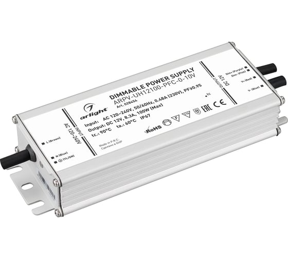 Изображение товара Блок питания Arlight ARPV-UH12100-PFC-0-10V 1шт 028454