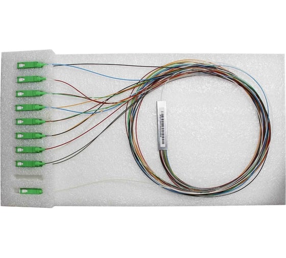 Изображение товара Оптический сплиттер SUPRLAN PLC 1x16, 0.9мм, гильза, SC/APC 09-0417