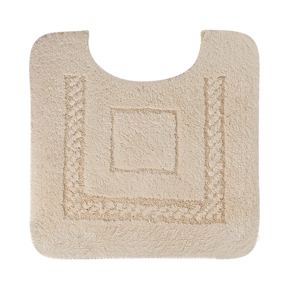 Изображение товара Коврик для WC Migliore COMPLEMENTI 60x60 см кремовый узор противоскользящее покрытие