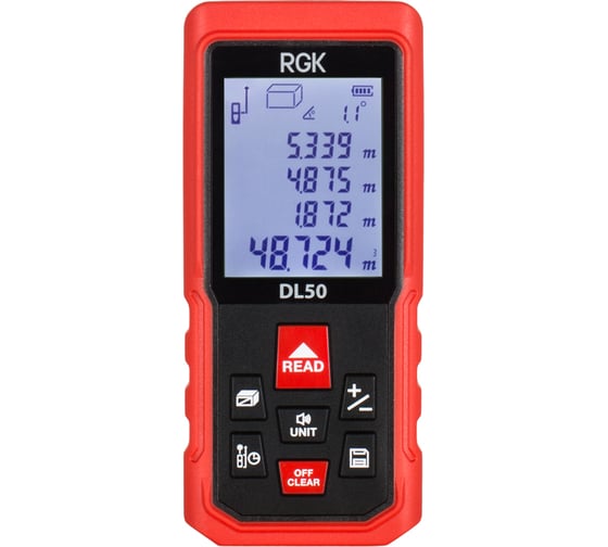 Изображение товара Лазерный дальномер с угломером RGK DL50 4610011873904