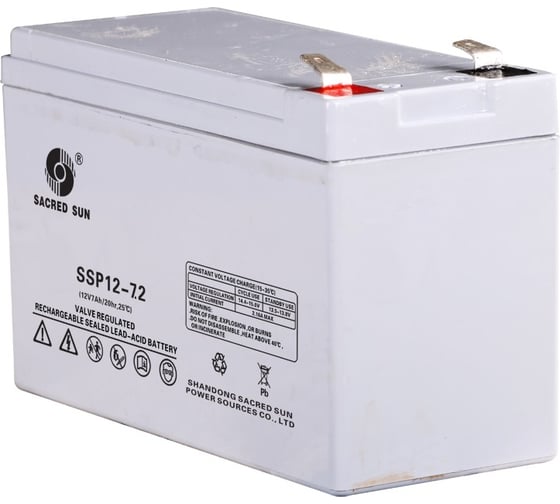 Изображение товара Аккумуляторная батарея 12V7Ah SACRED SUN SSP12-7,2 00-00003742